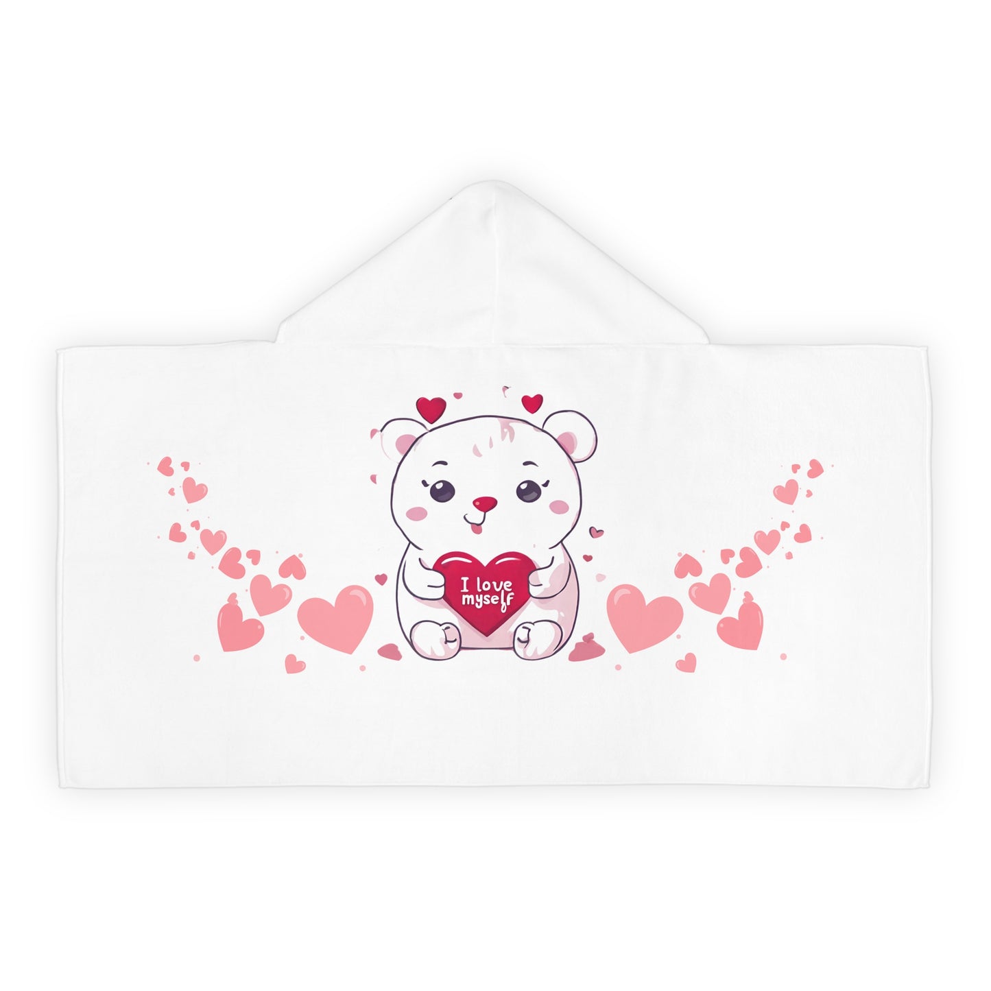 Youth Hooded Towel personalized gift for kids positive affirmation for self love