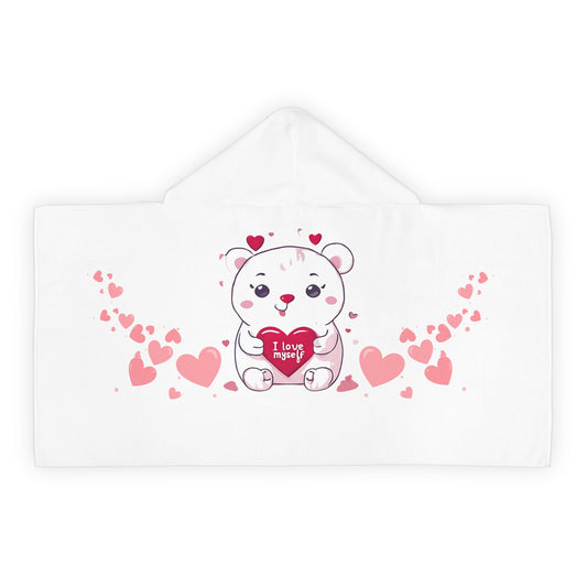 Youth Hooded Towel personalized gift for kids positive affirmation for self love